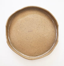 Load image into Gallery viewer, Stoneware Speckled Hand Built 10" Versatile platter Set for two