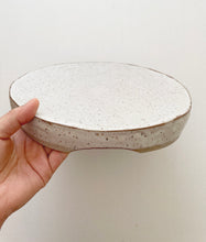 Load image into Gallery viewer, Stoneware Speckled Hand Built 10" Versatile platter Set for two