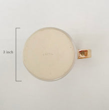 Load image into Gallery viewer, Hand-built Mug 14 fl oz, with 22k gold luster handle , any drink - Handmade Gift for Her, Gift for Him