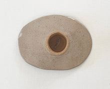 Load image into Gallery viewer, Hand Built pebbles Incense Holder with 22k gold luster / Linen