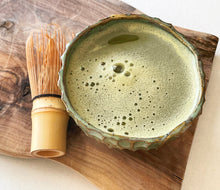 Load image into Gallery viewer, Hand Built Speckled Matcha Bowl / Green