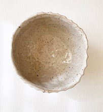 Load image into Gallery viewer, Hand Built Speckled Matcha Bowl / Linen