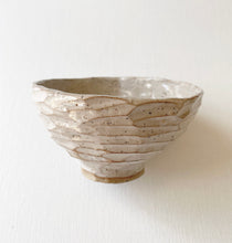 Load image into Gallery viewer, Hand Built speckled Matcha Bowl / Linen