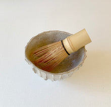 Load image into Gallery viewer, Hand Built Speckled Matcha Bowl / Linen