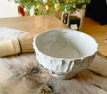 Load image into Gallery viewer, Hand Built Speckled Matcha Bowl / Linen
