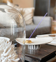 Load image into Gallery viewer, Ceramic Hand Built pebbles Incense Holder with 22k gold luster, Mother's day Gift, Modern Design,Artist Goods