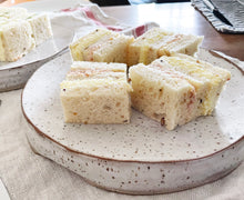 Load image into Gallery viewer, Stoneware Speckled Hand Built 10" Versatile platter Set for two
