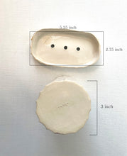 Load image into Gallery viewer, Bathroom set - soap dish + toothbrush pot / cup - luxury bathroom with 22k gold luster