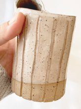 Load image into Gallery viewer, Stoneware Speckled Hand Built "Tumbler Set just for you"
