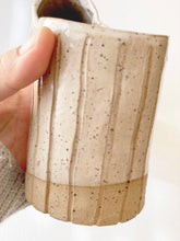 Load image into Gallery viewer, Stoneware Speckled Hand Built &quot;Tumbler Set just for you&quot;
