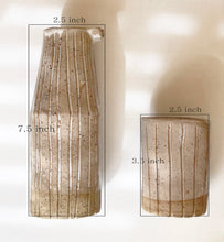 Load image into Gallery viewer, Stoneware Speckled Hand Built &quot;Tumbler Set just for you&quot;
